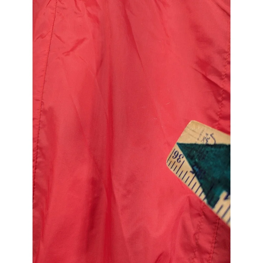 Vintage NHRA Drag Racing Bomber Jacket Red Nylon Windbreaker Mens Medium J10